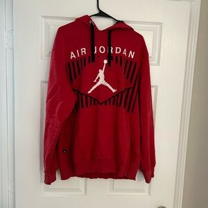 Red Air Jordan Hoodie x Large